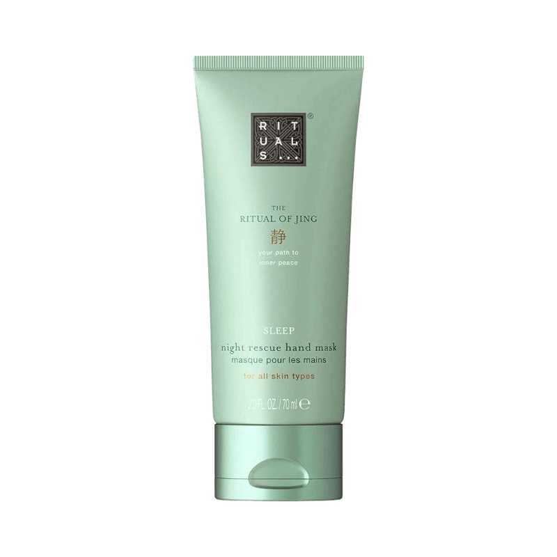 Rituals Jing handmask 70 ml för nattbruk som återställer och vårdar torra händer under sömnen.