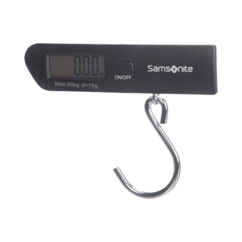 Samsonite digital bagagevåg i svart med krok och tydlig LCD-display