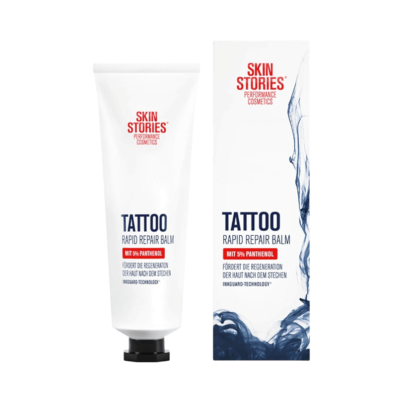 Skin Stories Tattoo Balm med 5% panthenol för snabb hudåterhämtning efter tatuering