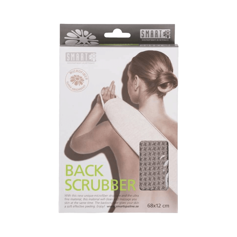 Mikrofiber ryggskrubbare från Smart för effektiv rengöring och peeling av ryggen i duschen