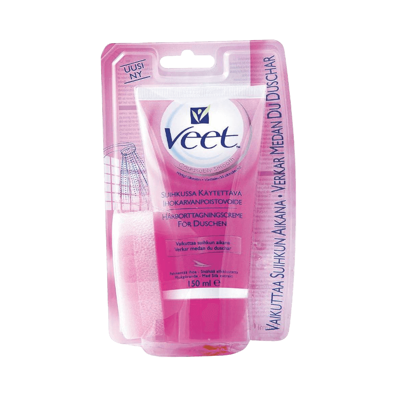 Veet duschvänlig hårborttagningskräm för normal hud, effektiv under duschen, 150 ml.