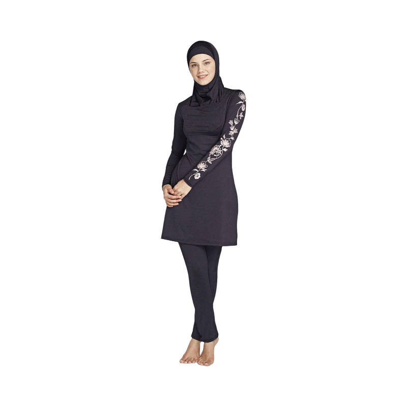 Ziyimaoyi muslimsk baddräkt med blommigt ärmtryck – stilren och täckande burkini