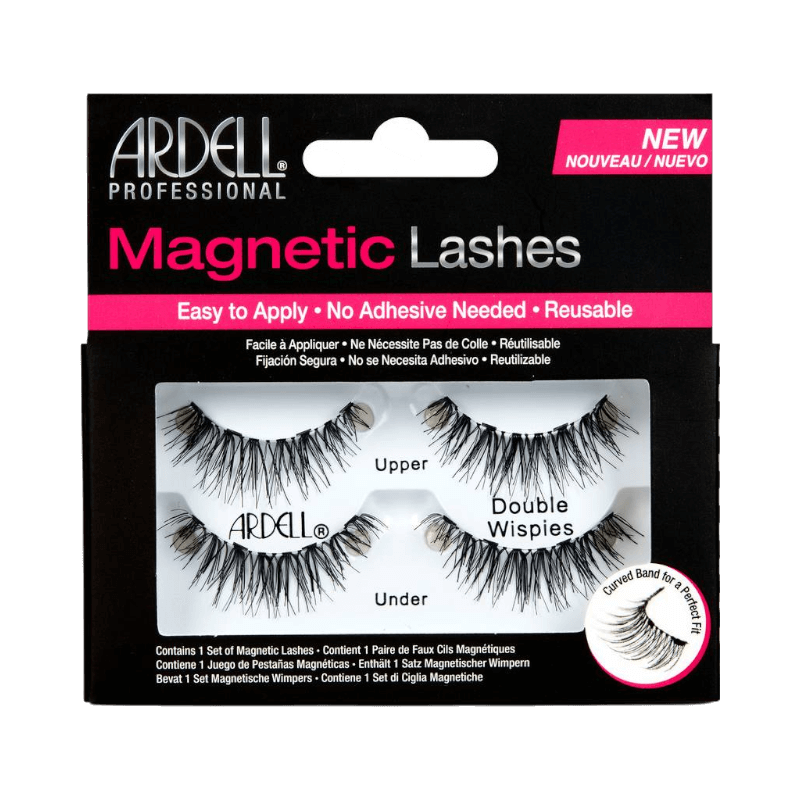 Ardell Magnetic Double Demi Wispies ger naturlig volym med magnetisk fästning utan kladd.