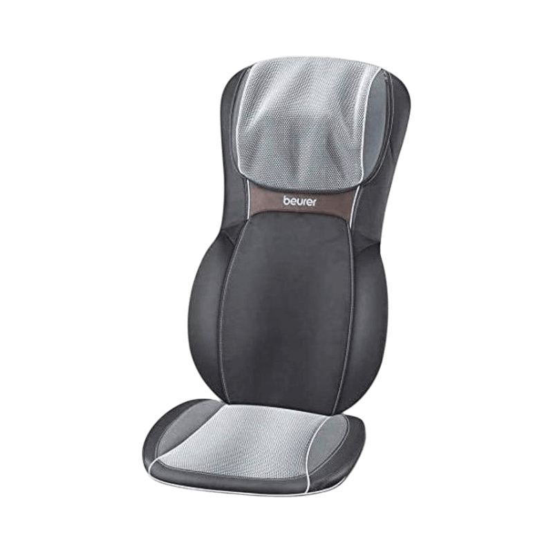 Beurer MG295 massagekudde i sportig design med justerbart huvud- och ryggparti.