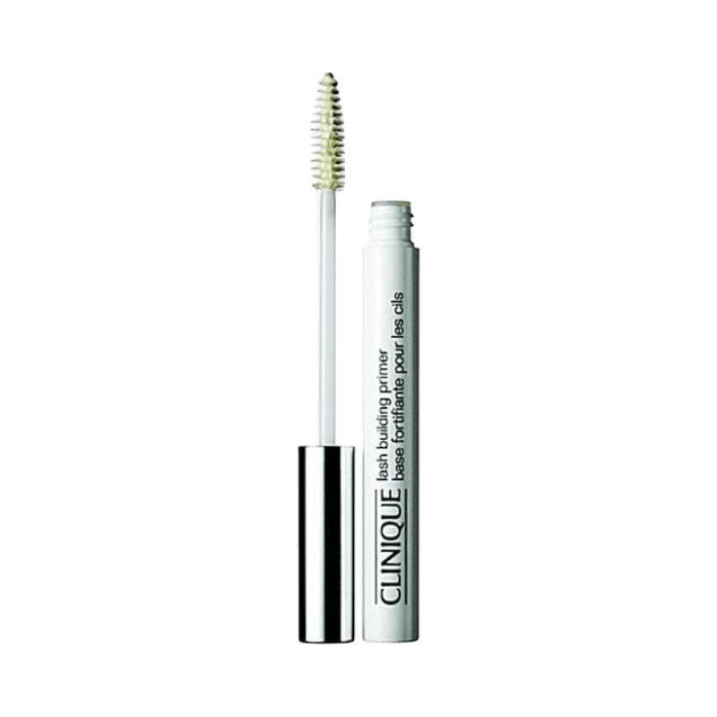 Clinique Lash Building Primer med silvrigt lock och klassisk spiralborste för vård och volym