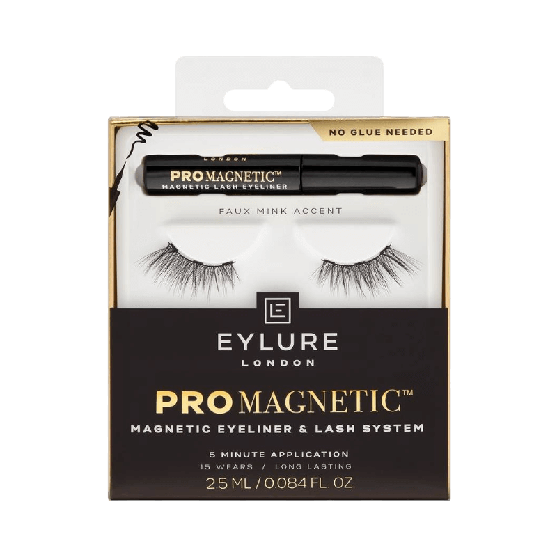 Eylure ProMagnetic fransar med eyeliner – faux mink-liknande look utan lim eller kladd.