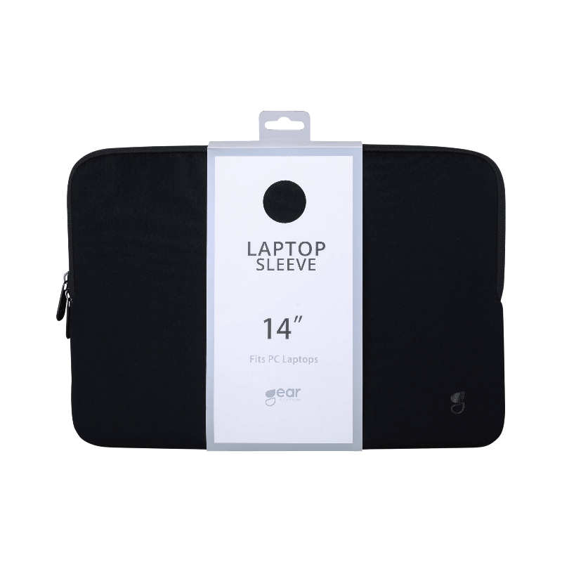 Skyddande svart laptop sleeve 14 tum för PC-datorer