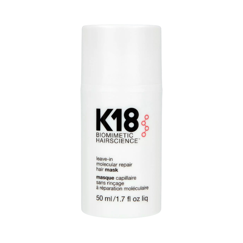 K18 Leave-In hårmask 50 ml som stärker och reparerar skadat hår med biomimetisk teknik.