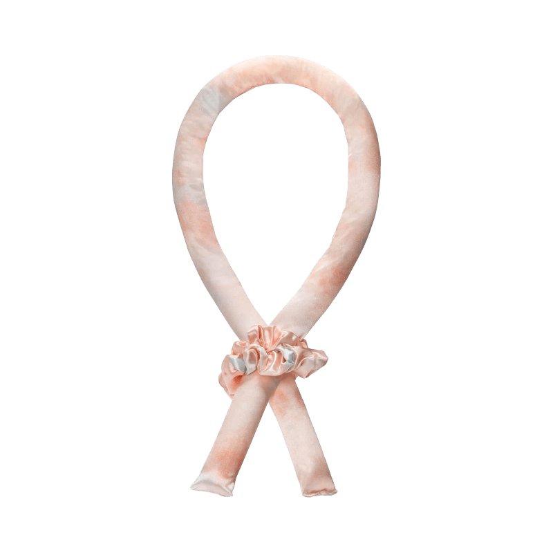 Kitsch satin värmefri lockningssats i rosa för mjuka lockar utan värme.