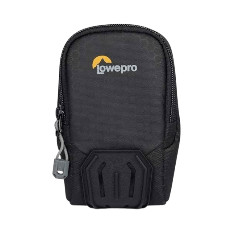 Liten och robust kameraväska Lowepro Adventura CS 20 III med dragkedja och logotyp