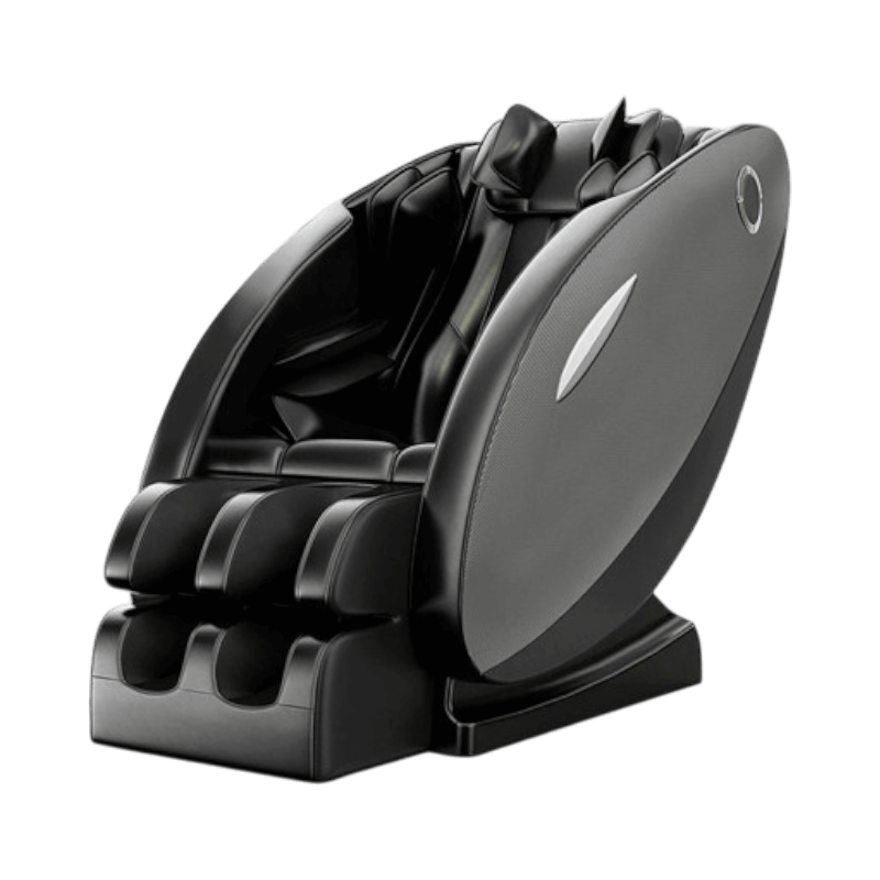 Lykke Massagestol Pro i svart design med fot- och ryggmassagefunktion