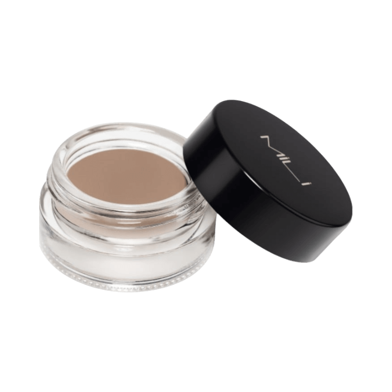 MILI Cosmetics ögonbrynspomada i blond nyans i glasburk med minimalistiskt svart lock