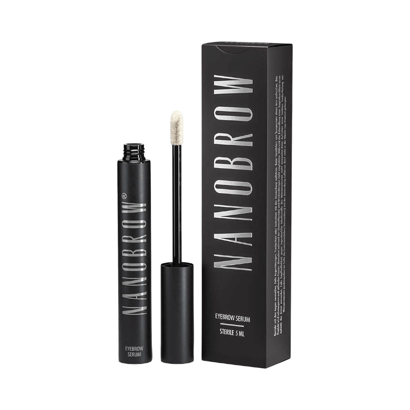 Nanobrow ögonbrynsserum i svart design – ger tätare och starkare bryn, 5 ml