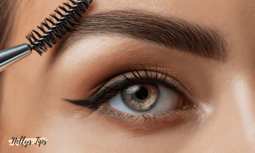 Mascaraborste formas bryn efter färgning – perfekt styling för markerade ögonbryn