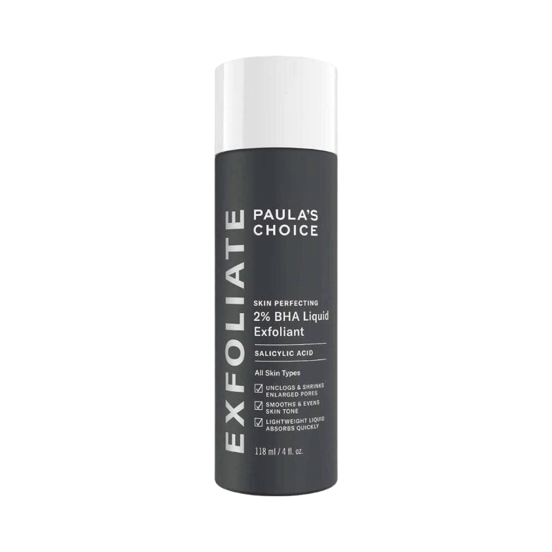 Paula’s Choice 2% BHA Liquid Exfoliant för renare porer och jämnare hudton.