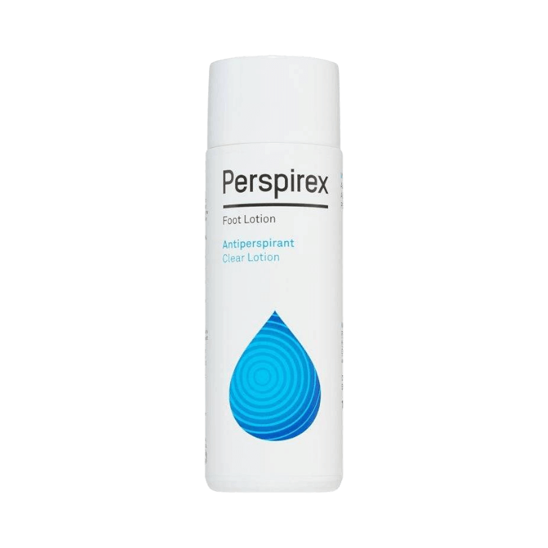 Antiperspirant fotlotion som effektivt minskar svett och motverkar fotsvettens dåliga lukt.