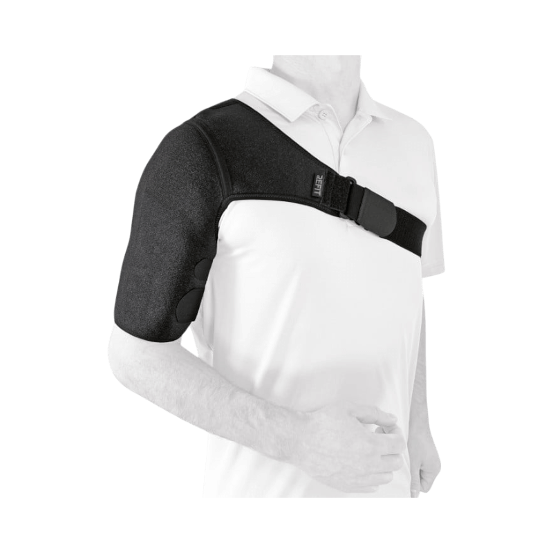 Refit Exceed axelbandage med justerbar rem, ergonomiskt stöd för axel vid smärta eller skada.