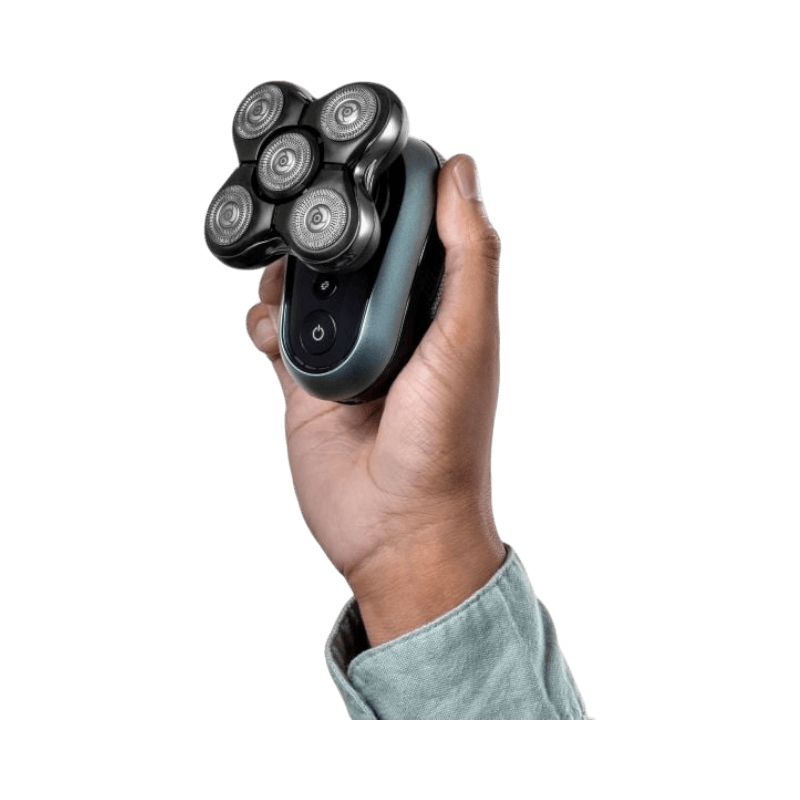 Handhållen Remington XR1600 head shaver med ergonomisk design
