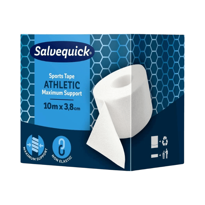 Salvequick Sports Tape Athletic 10 meter för maximalt stöd och stabilitet vid idrott