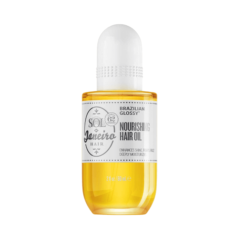 Sol de Janeiro Brazilian Glossy hårolja 60 ml som ger intensiv glans och motverkar friss.