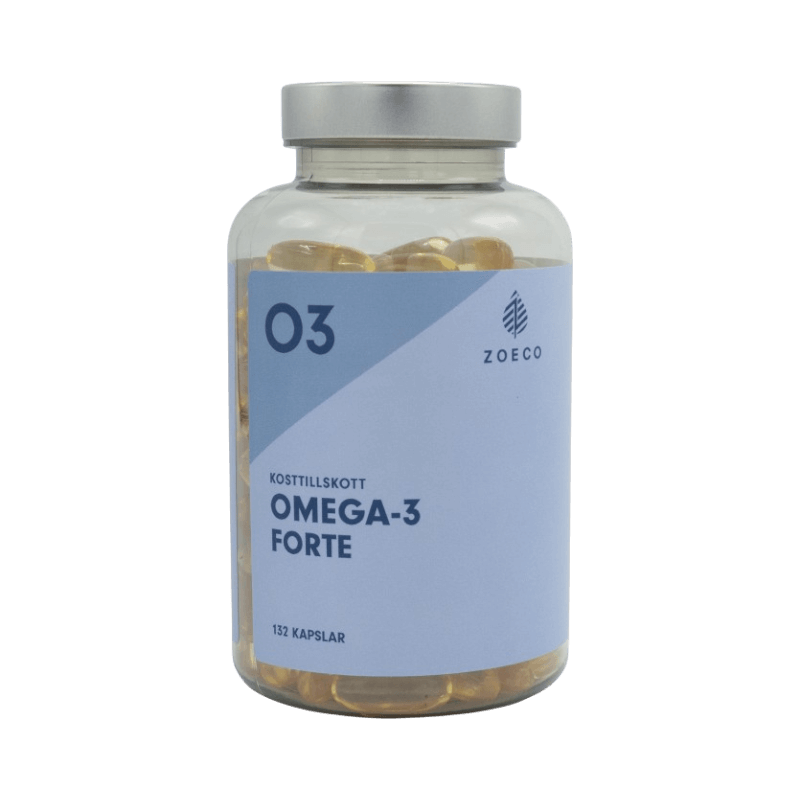 Zoeco Omega-3 Forte fiskolja kapslar för hjärta och hjärna